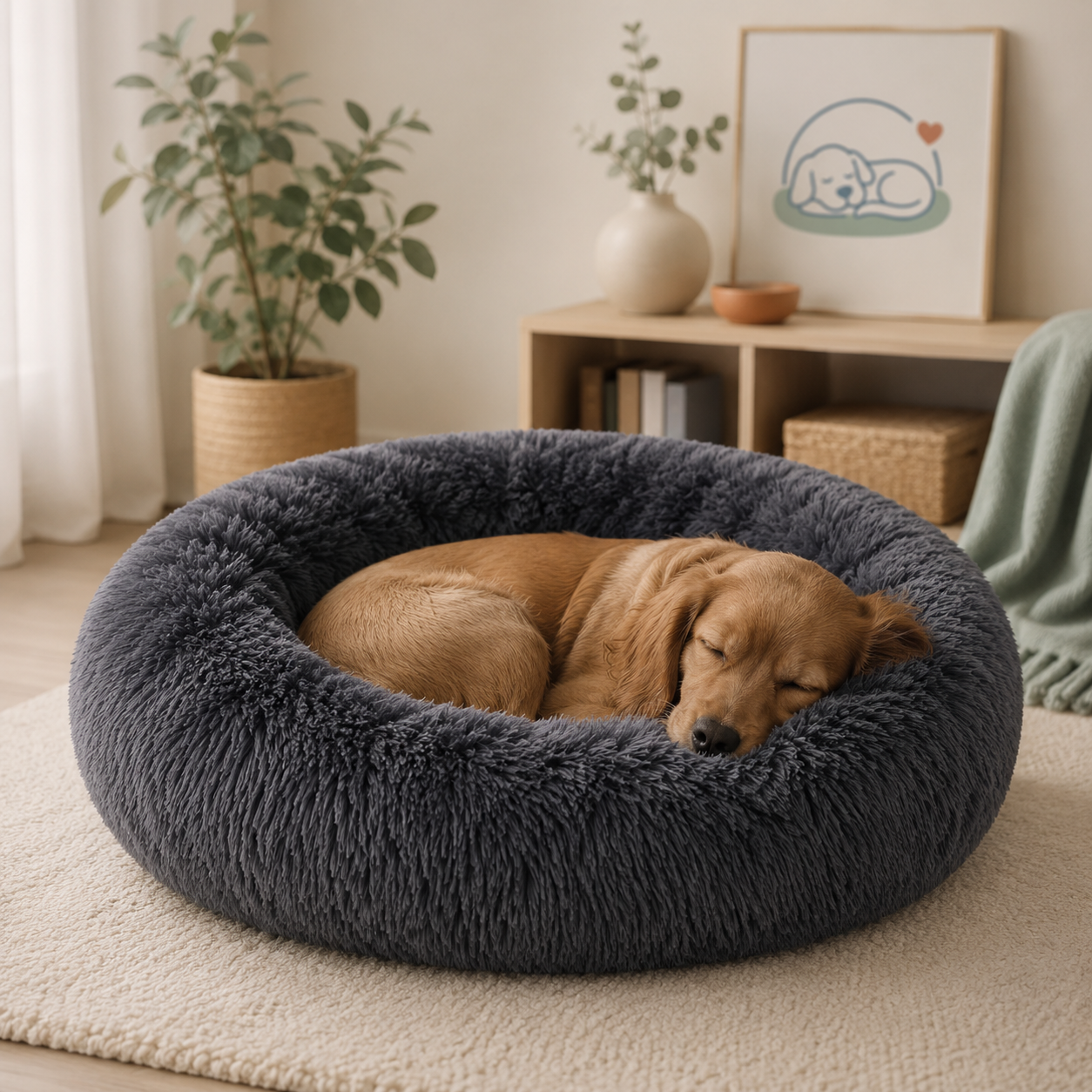Serenimo™ – Le Lit Cocon Anti-Stress pour Chien & Chat