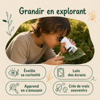 Explorio™ — Microscope d'exploration pour enfants + 20 défis