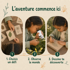 Explorio™ — Microscope d'exploration pour enfants + 20 défis